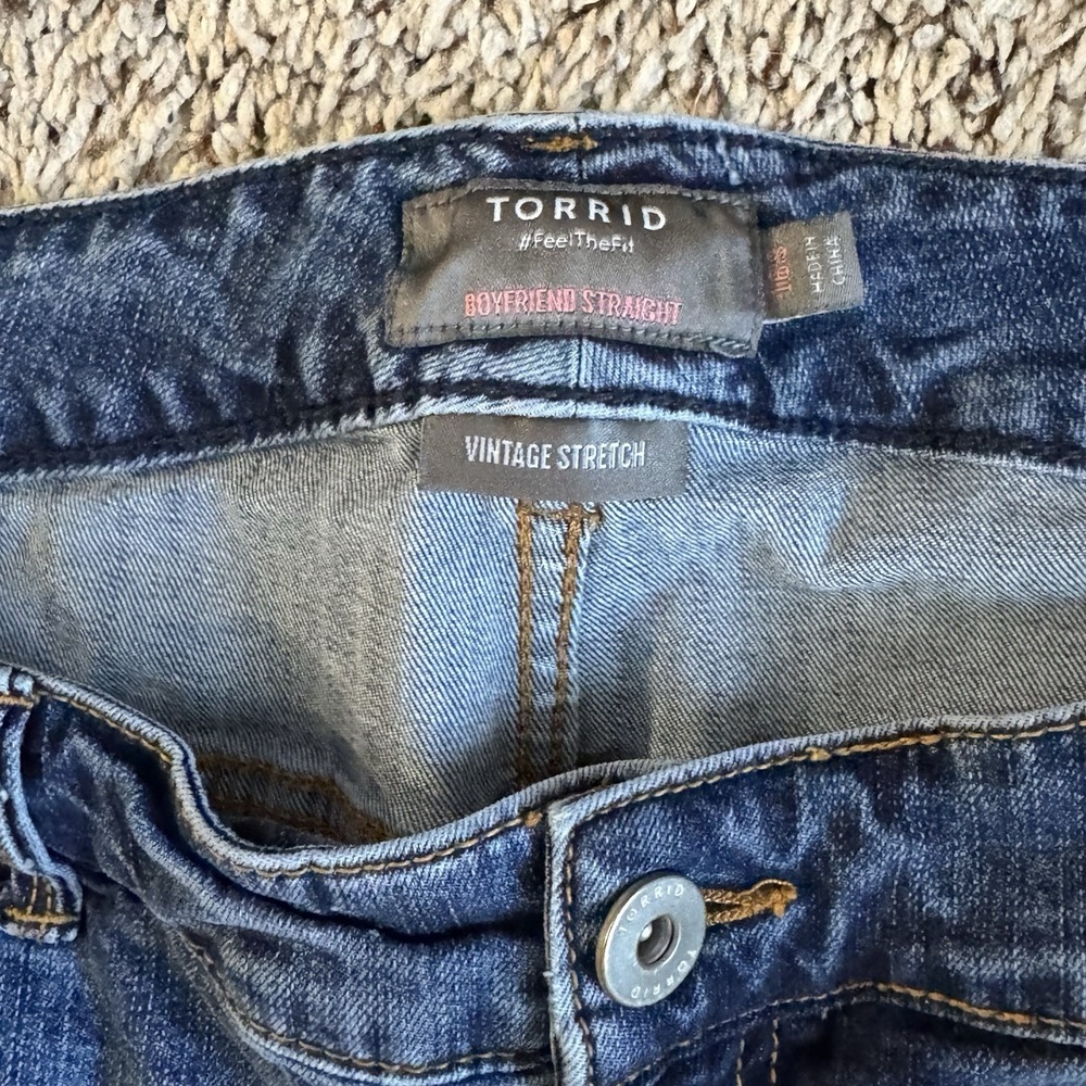 Torrid‎ Boyfriend Straight Jeans Vintage Stretch Women's 22 R (Actual 44X28.5) - Picture 3 of 11